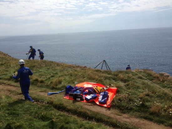 Cliff Rescue by Nicola Parkman on 07/08/2013