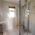 Shower room in the luxury seaside cottage at Poldhu Cove The Lizard Cornwall - added 02/04/2012 by seasidecottagescornwall.co.uk